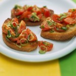Bruschetta mit Cocktailtomaten